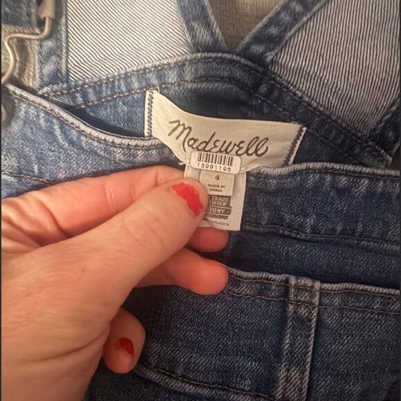 Madewell Flared Denim Overalls – Size  4 - Picture 2 of 7
